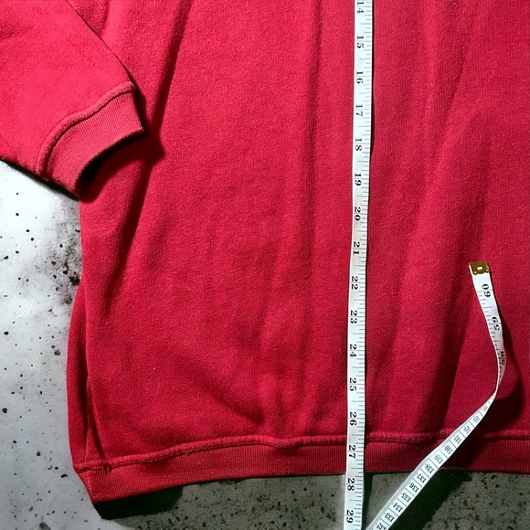 Vintage 90’s Levi’s red pullover sweater Unisex Sz L - Picture 4 of 5